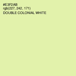 #E3F2AB - Double Colonial White Color Image
